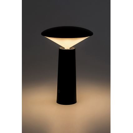 Rabalux - LED Hämardatav laetav puutetundlik laualamp POLPERRO LED/3W/3,7V 1200mAh must
