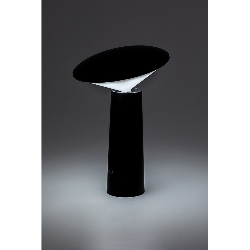 Rabalux - LED Hämardatav laetav puutetundlik laualamp POLPERRO LED/3W/3,7V 1200mAh must