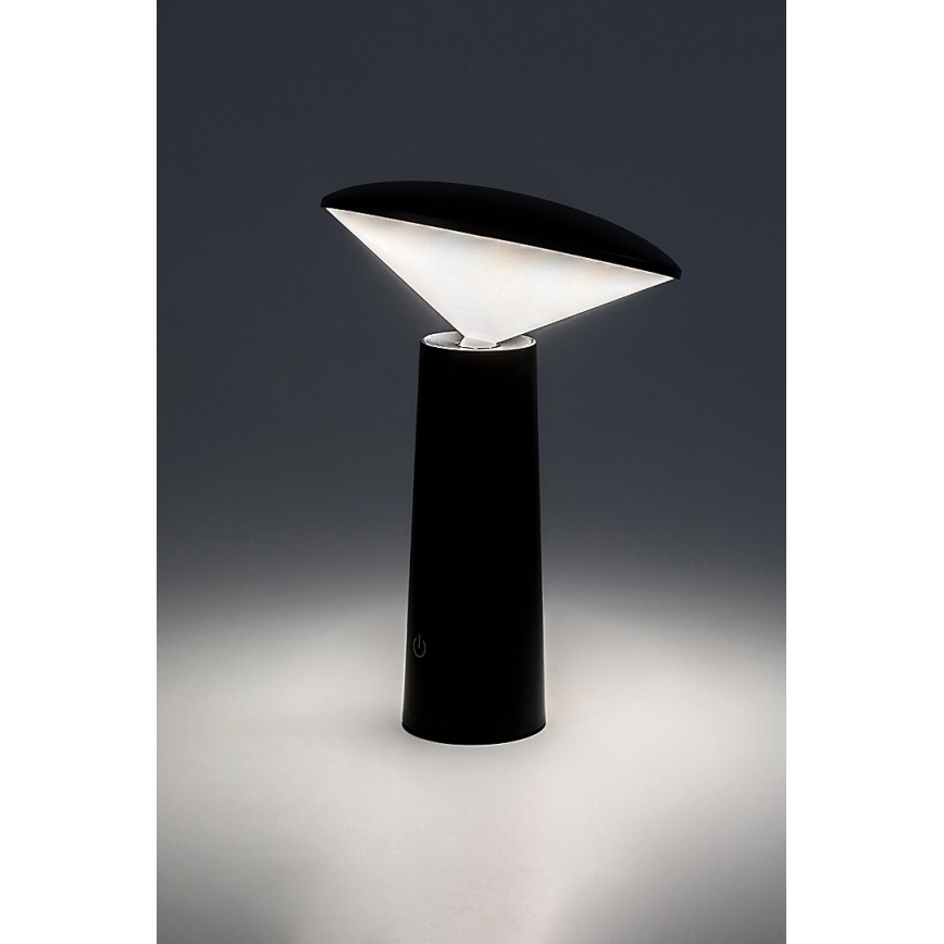 Rabalux - LED Hämardatav laetav puutetundlik laualamp POLPERRO LED/3W/3,7V 1200mAh must