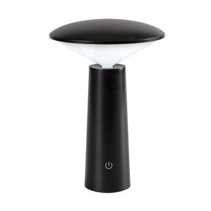 Rabalux - LED Hämardatav laetav puutetundlik laualamp POLPERRO LED/3W/3,7V 1200mAh must