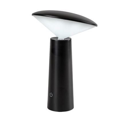 Rabalux - LED Hämardatav laetav puutetundlik laualamp POLPERRO LED/3W/3,7V 1200mAh must
