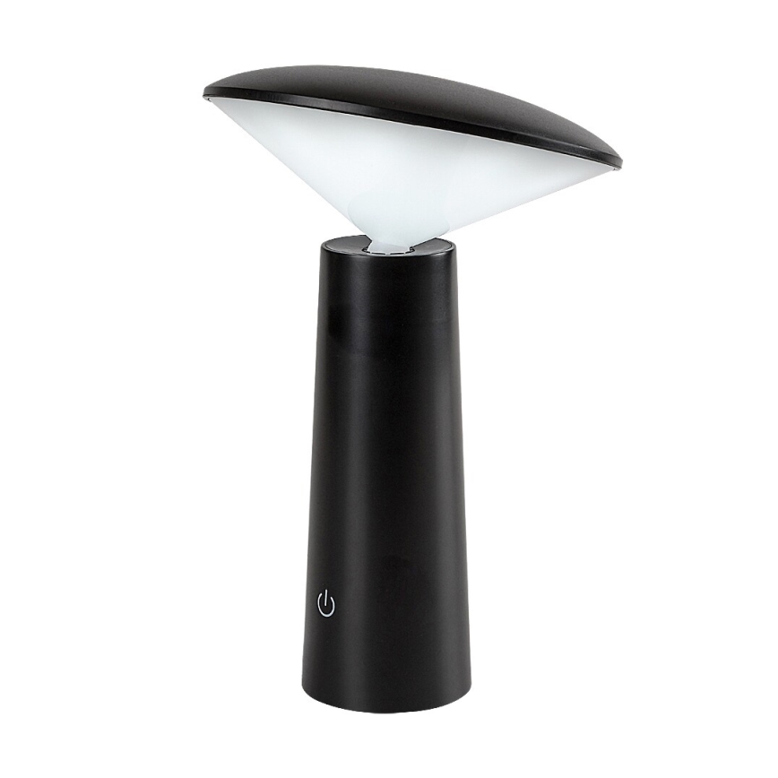 Rabalux - LED Hämardatav laetav puutetundlik laualamp POLPERRO LED/3W/3,7V 1200mAh must