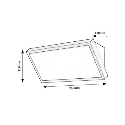 Rabalux - LED Väli seinavalgusti LED/18W/230V 2700/4000/6500K IP65
