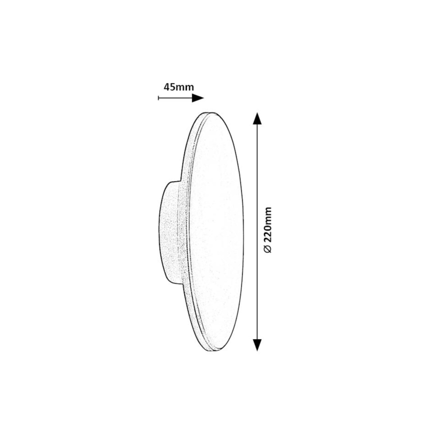 Rabalux - LED Väli seinavalgusti 15W/230V 2700/4000/6500K IP65 must