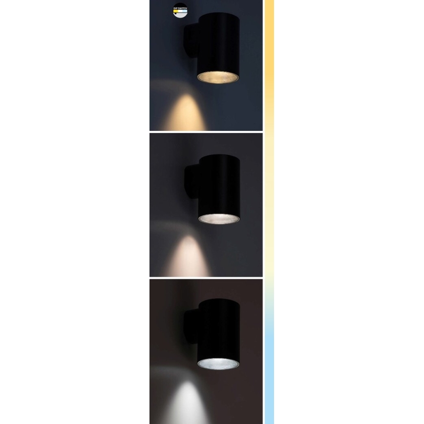 Rabalux - LED Väli seinavalgusti LED/9W/230V 2700/4000/6500K IP65 must