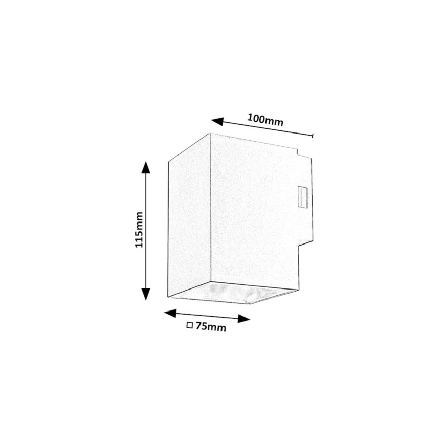 Rabalux - LED Väli seinavalgusti LED/9W/230V 2700/4000/6500K IP65 must