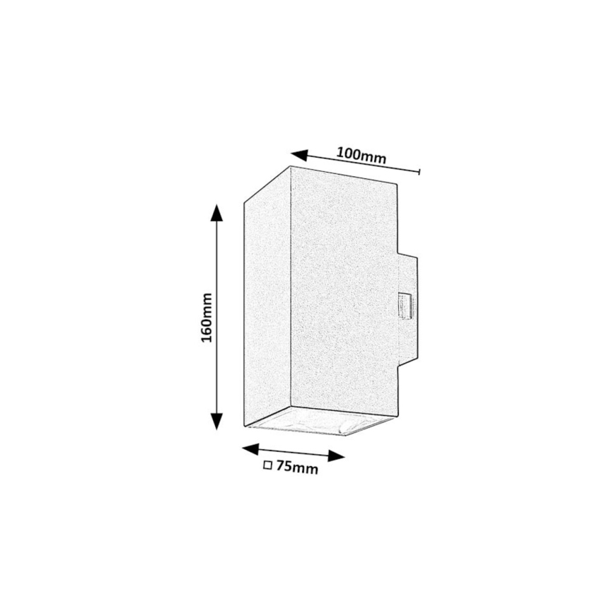 Rabalux - LED Väli seinavalgusti LED/18W/230V 2700/4000/6500K IP65 must