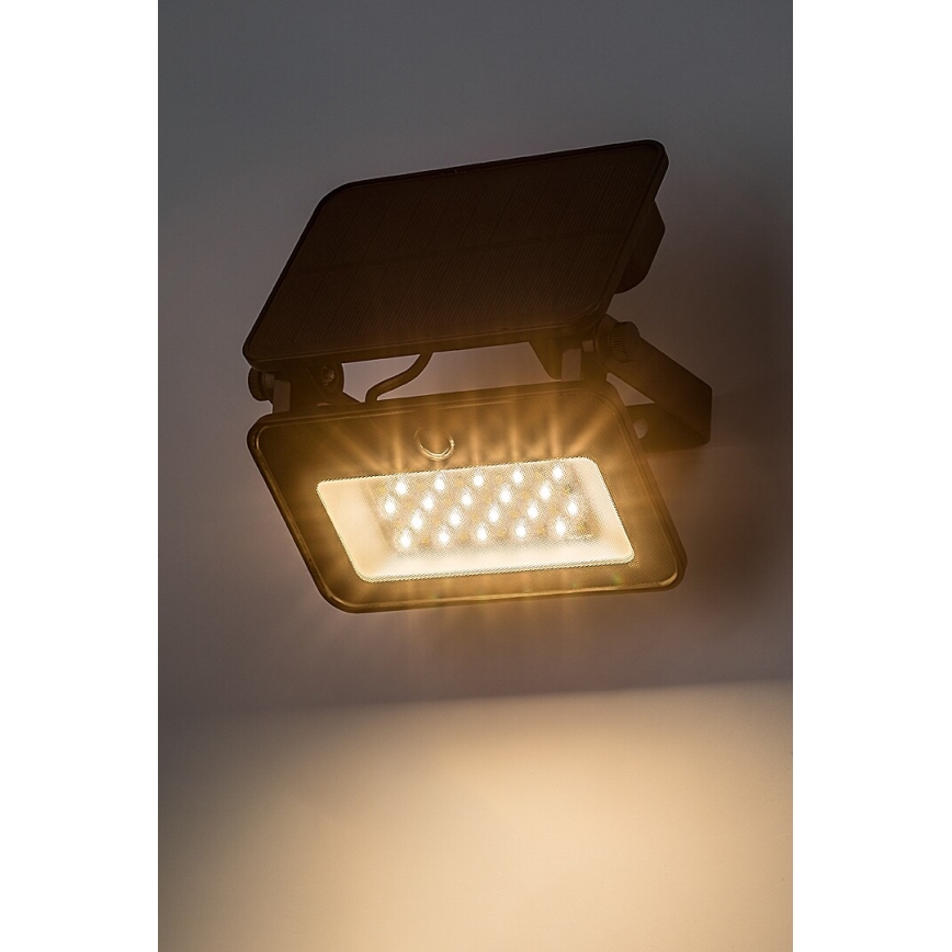 Rabalux - LED Päikesepaneeliga prožektor koos anduriga LED/6W/3,7V 3000/4000/6500K IP65