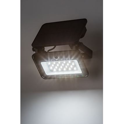 Rabalux - LED Päikesepaneeliga prožektor koos anduriga LED/6W/3,7V 3000/4000/6500K IP65
