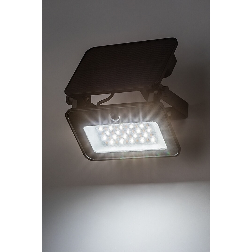 Rabalux - LED Päikesepaneeliga prožektor koos anduriga LED/6W/3,7V 3000/4000/6500K IP65