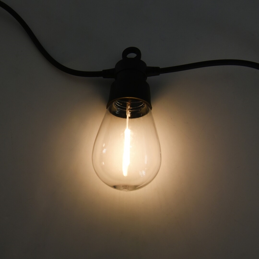 Rabalux - LED päikesepaneeliga valguskett LED/3,6W/3,7V 6,5 m 1200mAh IP44