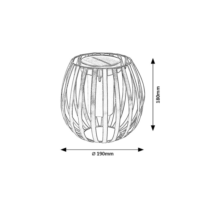 Rabalux - LED päikesevalgusti LED/1W/1,2V 300mAh IP44