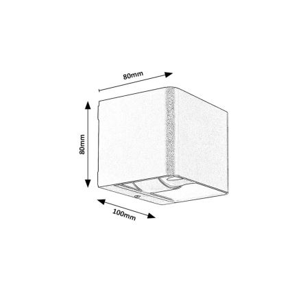 Rabalux - LED Väli seinavalgusti LED/10W/230V IP54 pruun