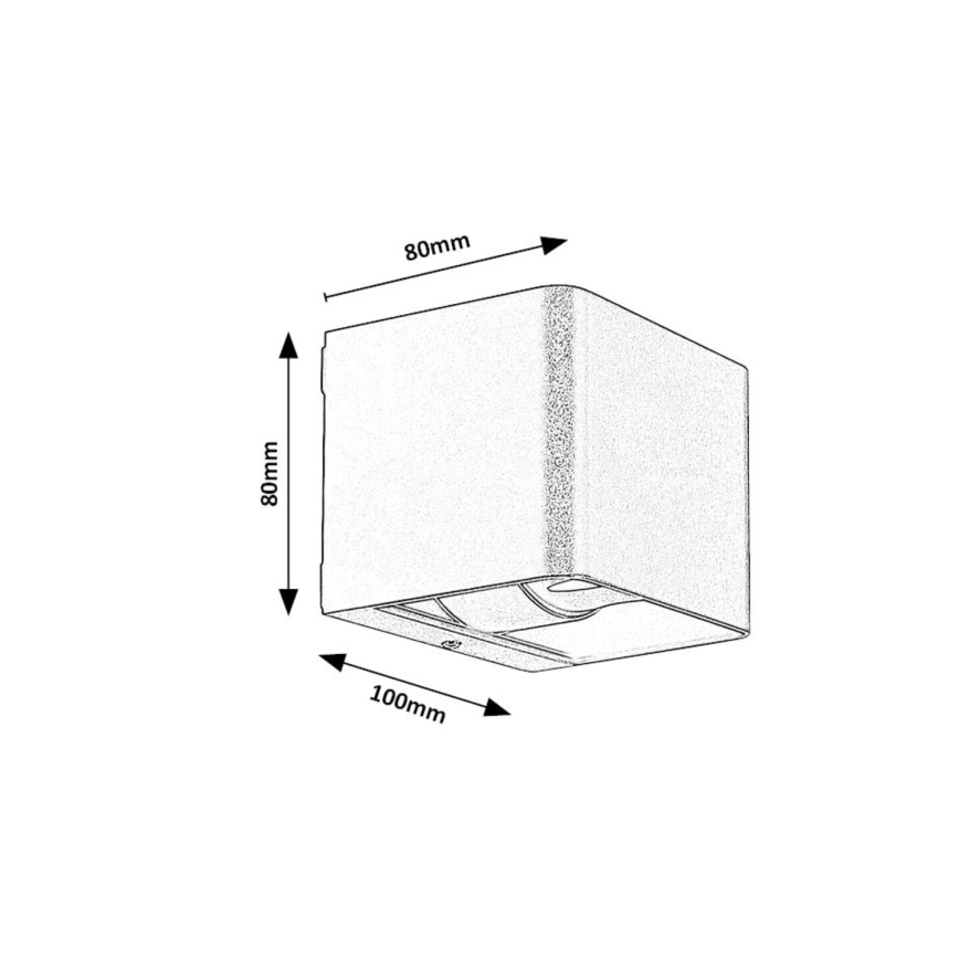 Rabalux - LED Väli seinavalgusti LED/10W/230V IP54 pruun