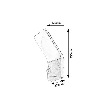 Rabalux - LED Väli seinavalgusti koos anduriga LED/10W/230V IP54