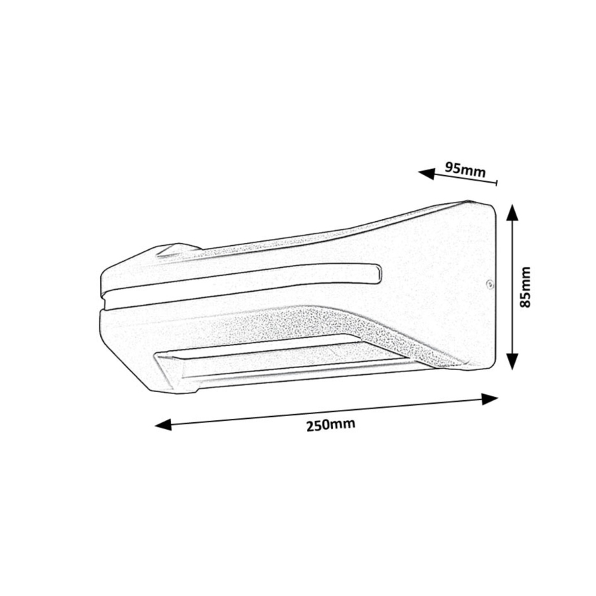 Rabalux - LED Väli seinavalgusti LED/20W/230V IP54