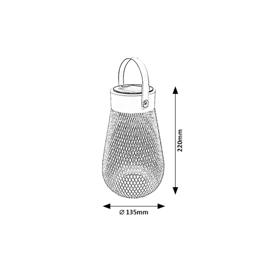 Rabalux - LED Päikesepaneeliga valgusti LED/0,16W/1,2V 400mAh IP44