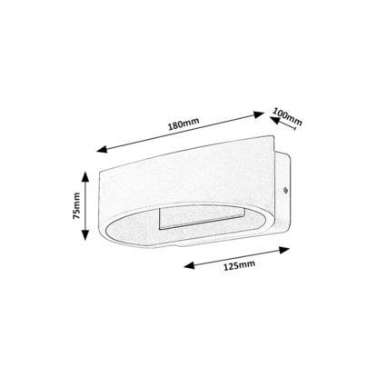 Rabalux - LED välisseinavalgusti LED/9W/230V IP54 valge