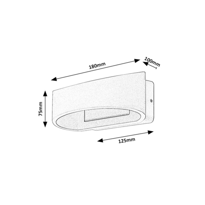 Rabalux - LED välisseinavalgusti LED/9W/230V IP54 valge