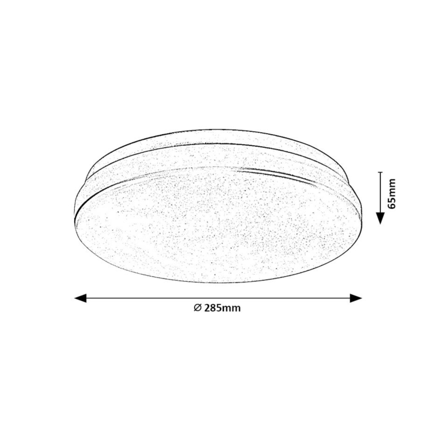Rabalux - LED vannitoa laelamp LED/18W/230V 3000/4000/6000K IP44 läbimõõt 28,5 cm