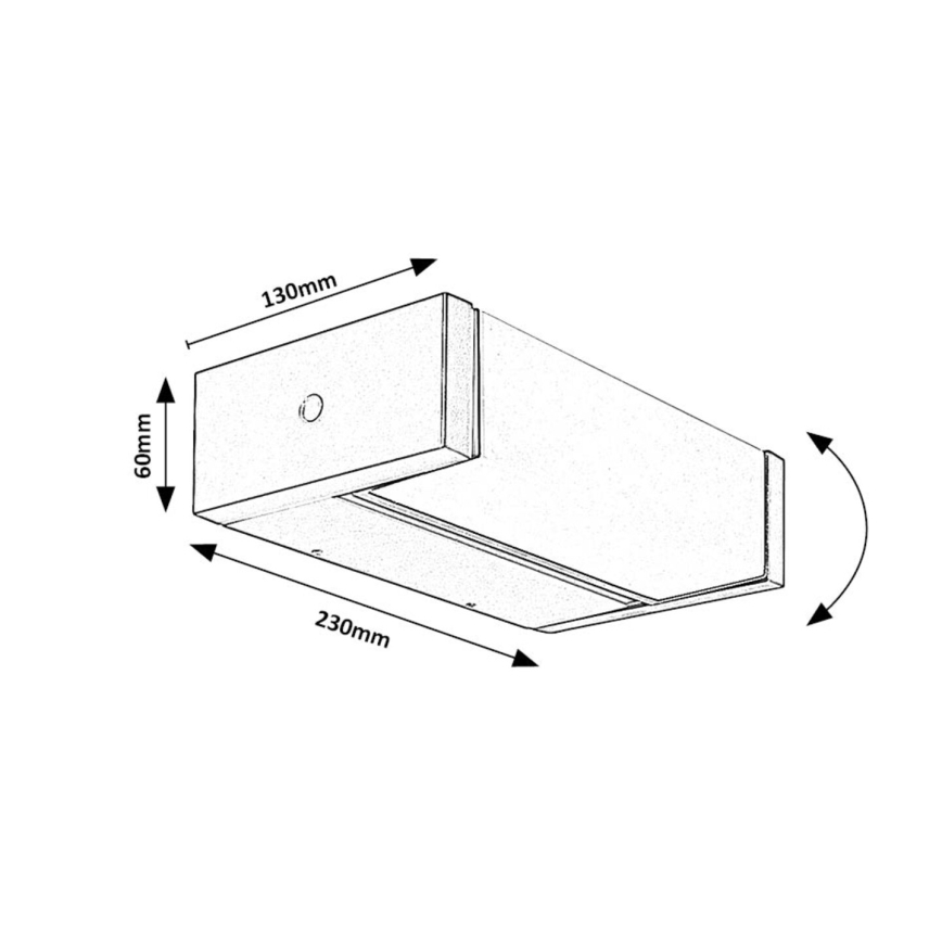 Rabalux - LED Väli seinavalgusti LED/18W/230V IP54
