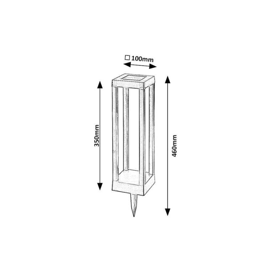 Rabalux - LED Päikesepaneeliga valgusti LED/0,18W/3,7V IP44