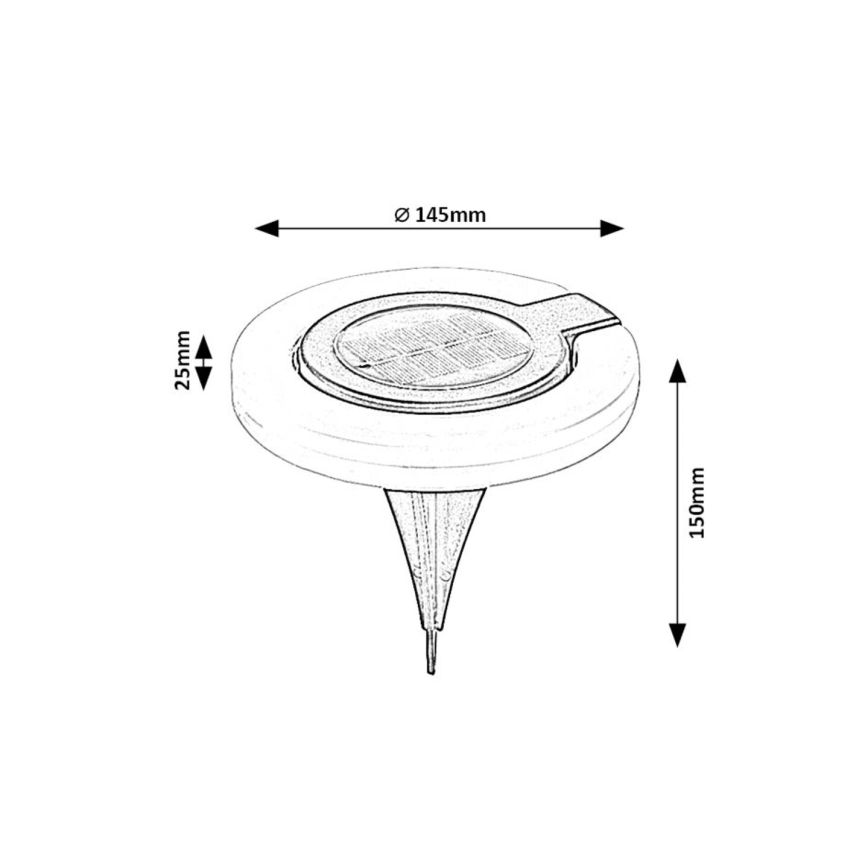 Rabalux - LED Päikesepaneeliga valgusti LED/0,05W/1,2V IP44