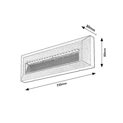 Rabalux - LED välisseinavalgusti LED/6W/230V IP65 must