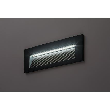Rabalux - seinale paigaldatav LED-välisvalgusti LED/6W/230V IP65 must