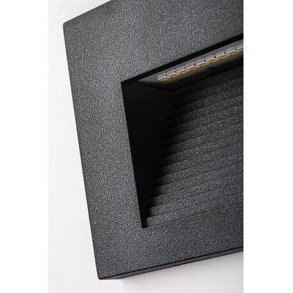 Rabalux - seinale paigaldatav LED-välisvalgusti LED/6W/230V IP65 must