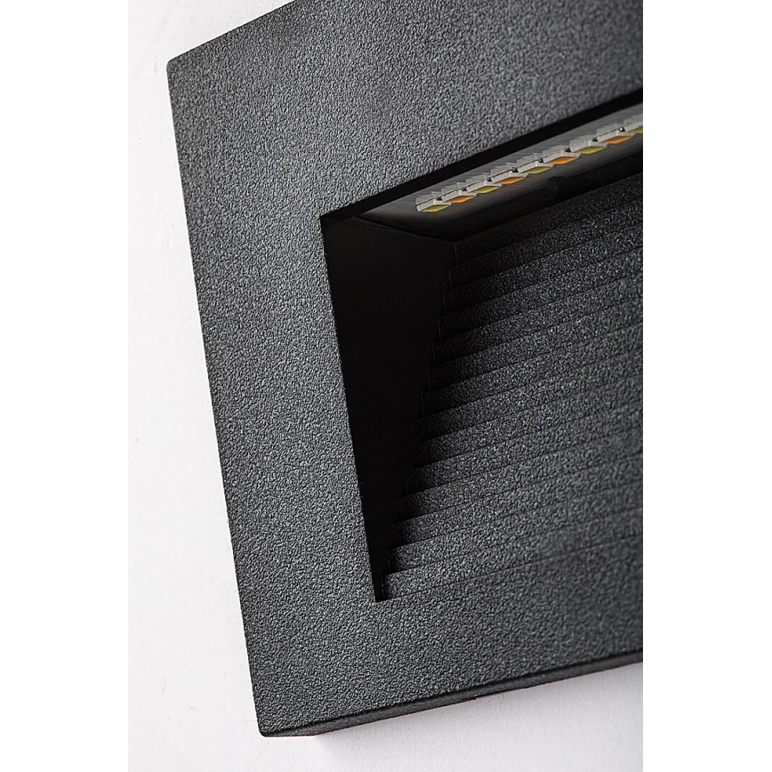 Rabalux - seinale paigaldatav LED-välisvalgusti LED/6W/230V IP65 must