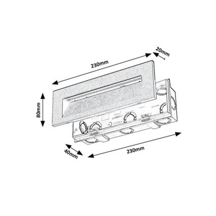 Rabalux - seinale paigaldatav LED-välisvalgusti LED/6W/230V IP65 must