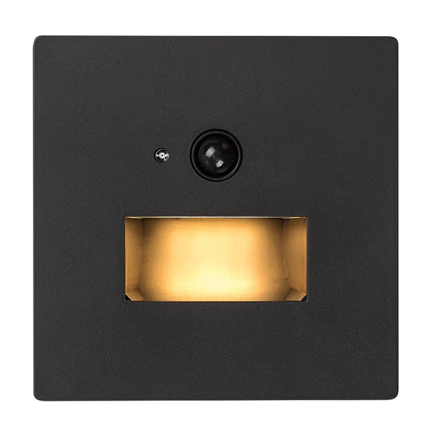 Rabalux - LED-trepivalgusti liikumis- ja hämarusanduriga LED/1W/230V 3000/4500/6500K must