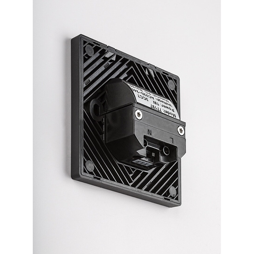 Rabalux - LED-trepivalgusti liikumis- ja hämarusanduriga LED/1W/230V 3000/4500/6500K must