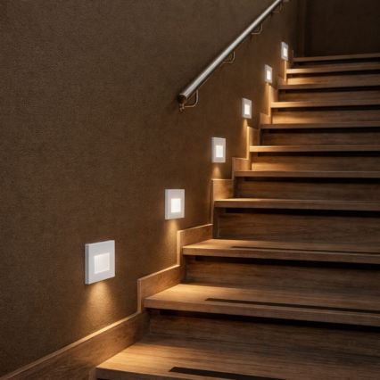 Rabalux - LED trepi valgusti liikumis- ja hämarusanduriga LED/1W/230V 3000/4500/6500K valge