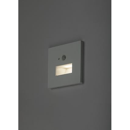 Rabalux - LED trepi valgusti liikumis- ja hämarusanduriga LED/1W/230V 3000/4500/6500K valge