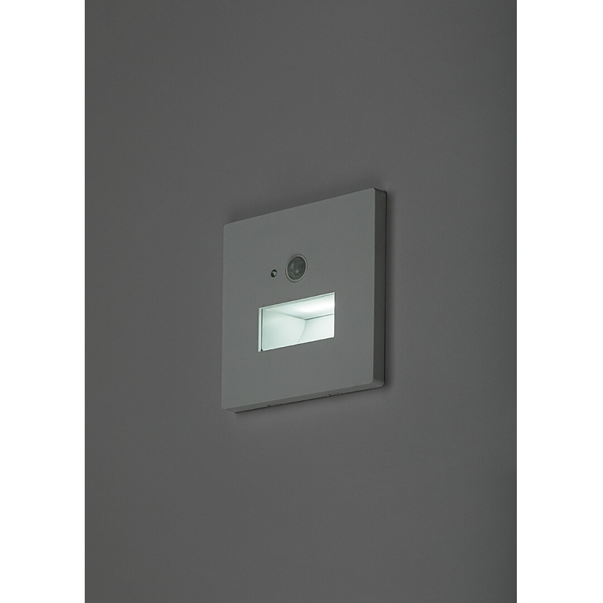 Rabalux - LED trepi valgusti liikumis- ja hämarusanduriga LED/1W/230V 3000/4500/6500K valge