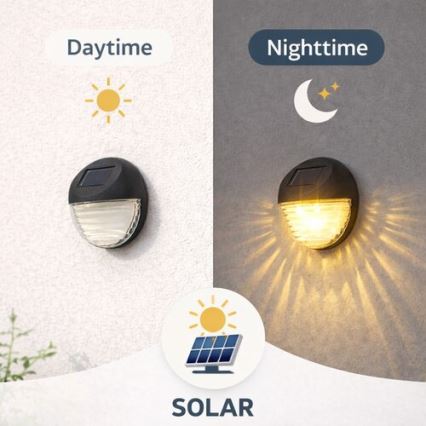 Rabalux - KOMPLEKT 2x LED päikesepaneeliga seinavalgusti LED/0,06W/1,2V 300 mAh IP44