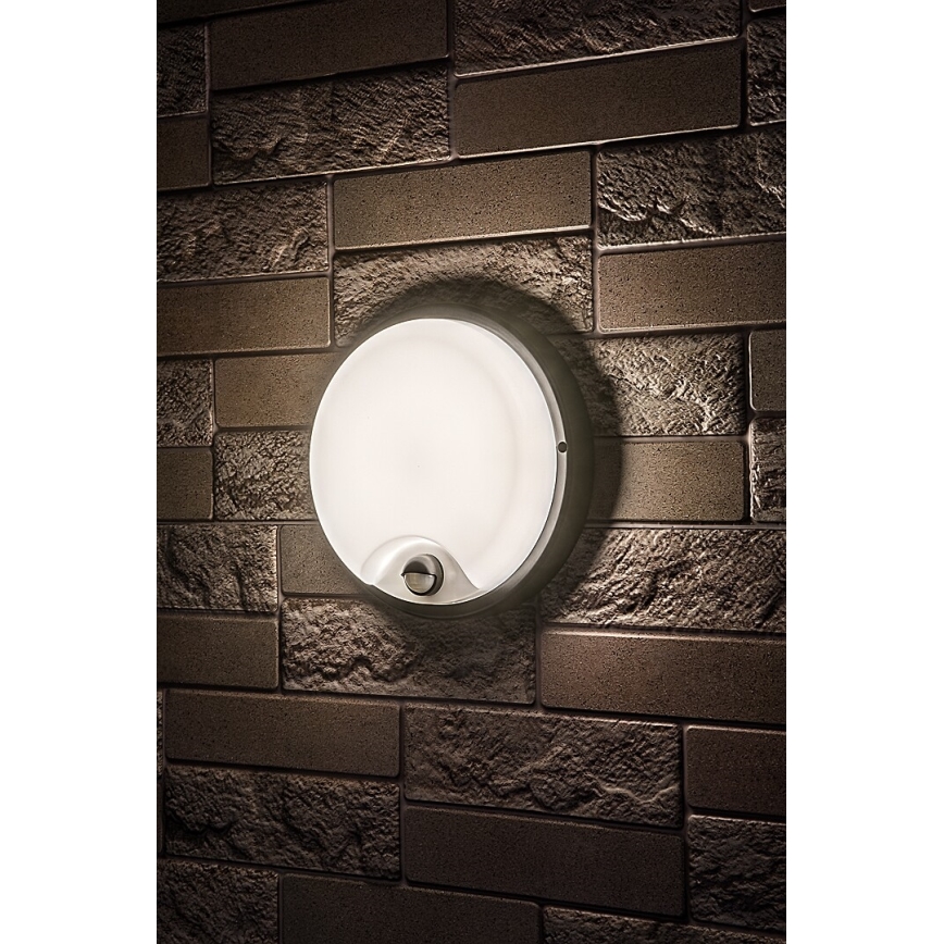 Rabalux - LED välisvalgusti seinale liikumisanduriga LED/18W/230V IP65 must