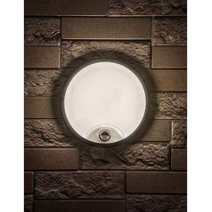 Rabalux - LED välisvalgusti seinale liikumisanduriga LED/18W/230V IP65 must