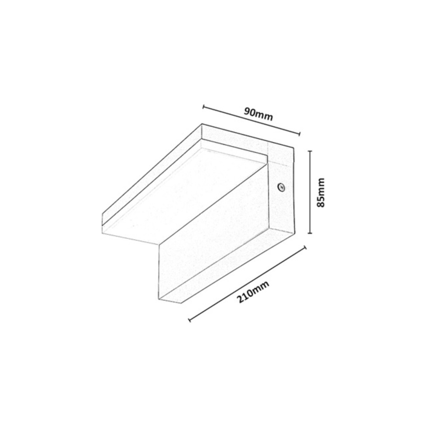 Rabalux - LED välisseinale mõeldud seinavalgusti LED/9W/230V IP54 beež