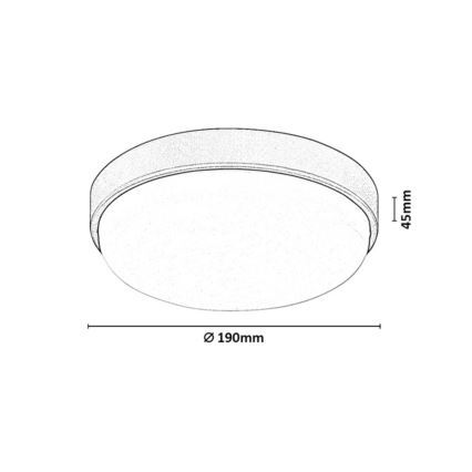 Rabalux - LED välislaelamp LED/14W/230V IP54, must