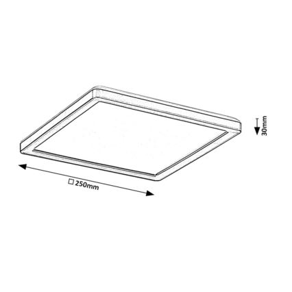 Rabalux - LED Hämardatav väli ceiling hele LED/15W/230V Wi-Fi Tuya 2700-6500K IP44 + kaugjuhtimispult