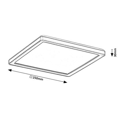 Rabalux - LED Hämardatav väli ceiling hele LED/15W/230V Wi-Fi Tuya 2700-6500K IP44 + kaugjuhtimispult