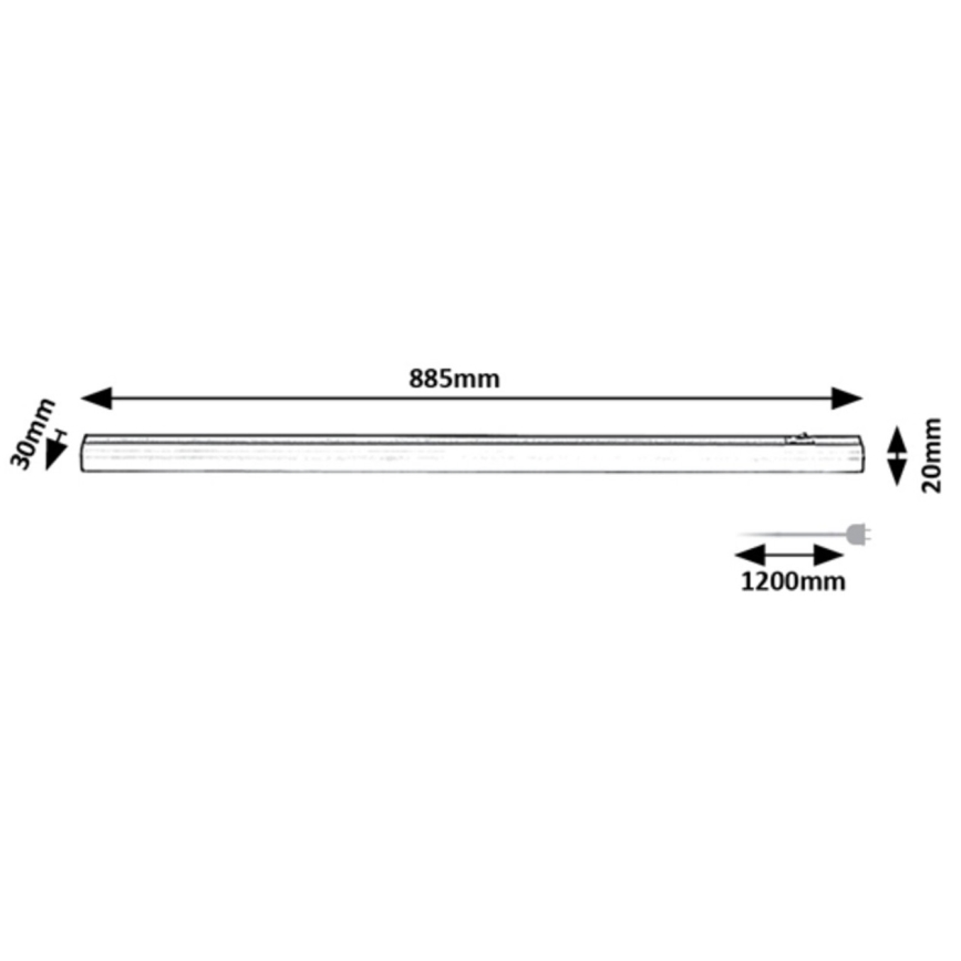 Rabalux - LED Kapialune valgusti kööki LED/13W/230V 4000K 88 cm