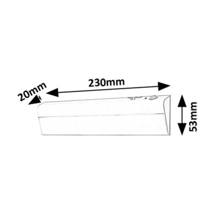 Rabalux - LED Kapialune valgusti kööki liikumisanduriga LED/0,5W/3xAA