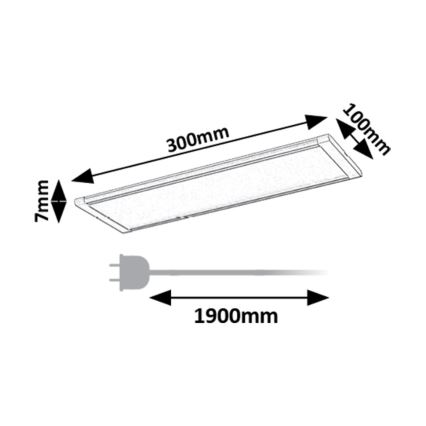 Rabalux - LED Kapialune valgusti kööki anduriga LED/6W/230V