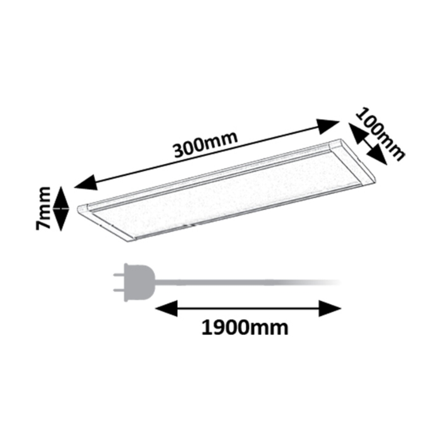 Rabalux - LED Kapialune valgusti kööki anduriga LED/6W/230V