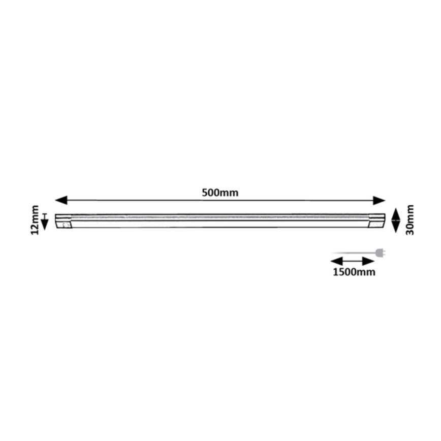 Rabalux - LED Hämardatav köögimööbli valgusti anduriga LED/8W/230V 3000K 50 cm