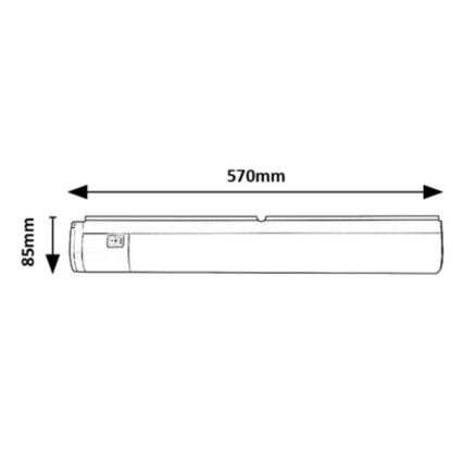 Rabalux - LED Köögimööblivalgusti sahtlitega LED/17W/230V 4000K valge 57 cm